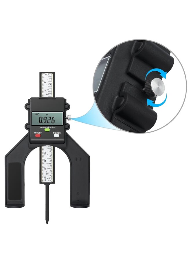 LAMAY Magnetic Digital Height Gauge 80mm 3 1/8 inch Mini Height Gauge Depth Gauge for Saw Table Thickness Gauge with Magnetic Self Standing for Woodworking Home Decoration - Image 3